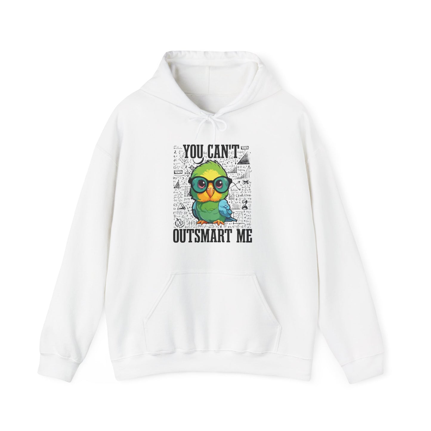 “You Can’t Outsmart Me” Parrot Hoodie – Funny Smart Bird Lover Gift, Intelligent Parrot Apparel, Unique Pet Bird Hoodie
