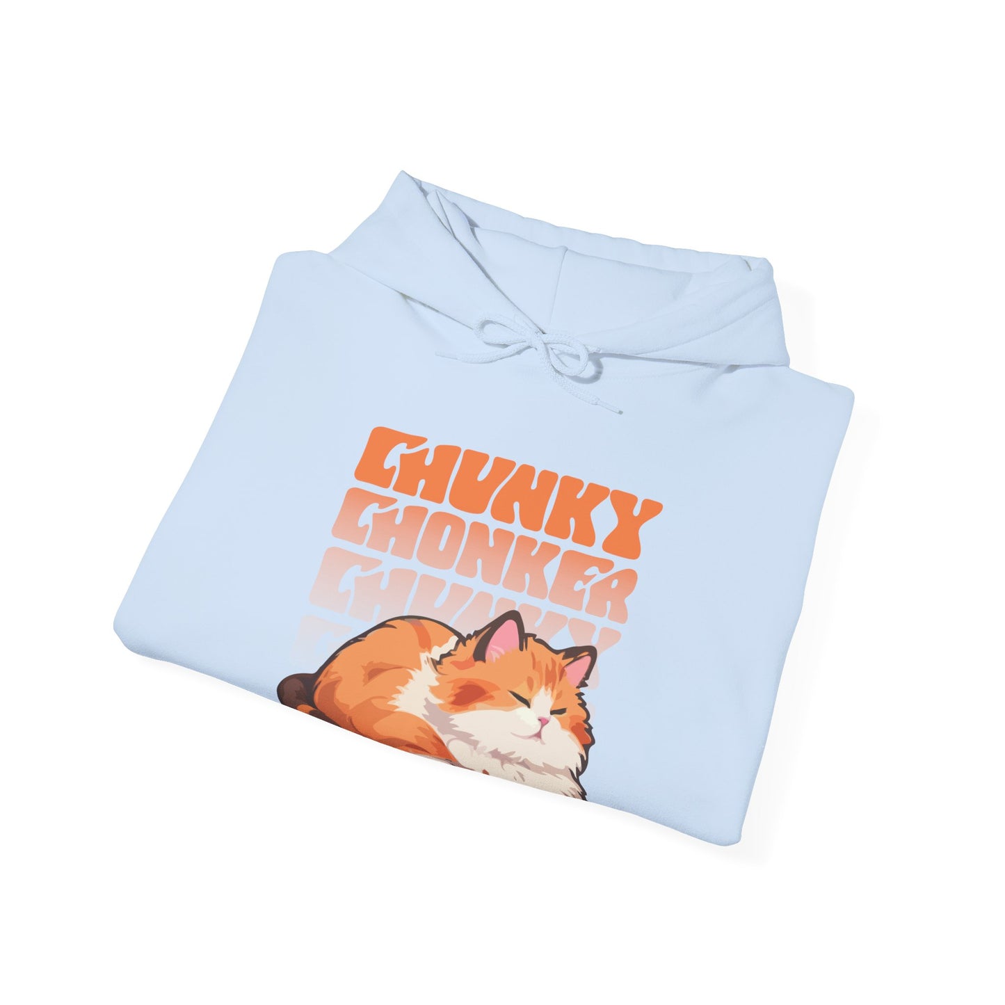 Chunky Chonker Lazy Tabby Orange Cat Hoodie, Perfect Gift for Petlovers and Furparents