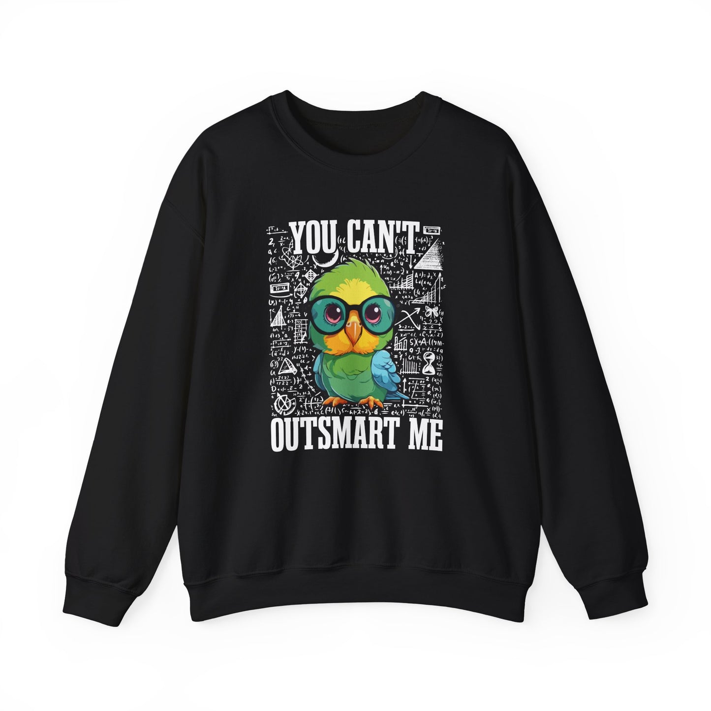 “You Can’t Outsmart Me” Parrot Sweatshirt – Funny Smart Bird Lover Gift, Intelligent Parrot Apparel, Unique Pet Bird Sweater