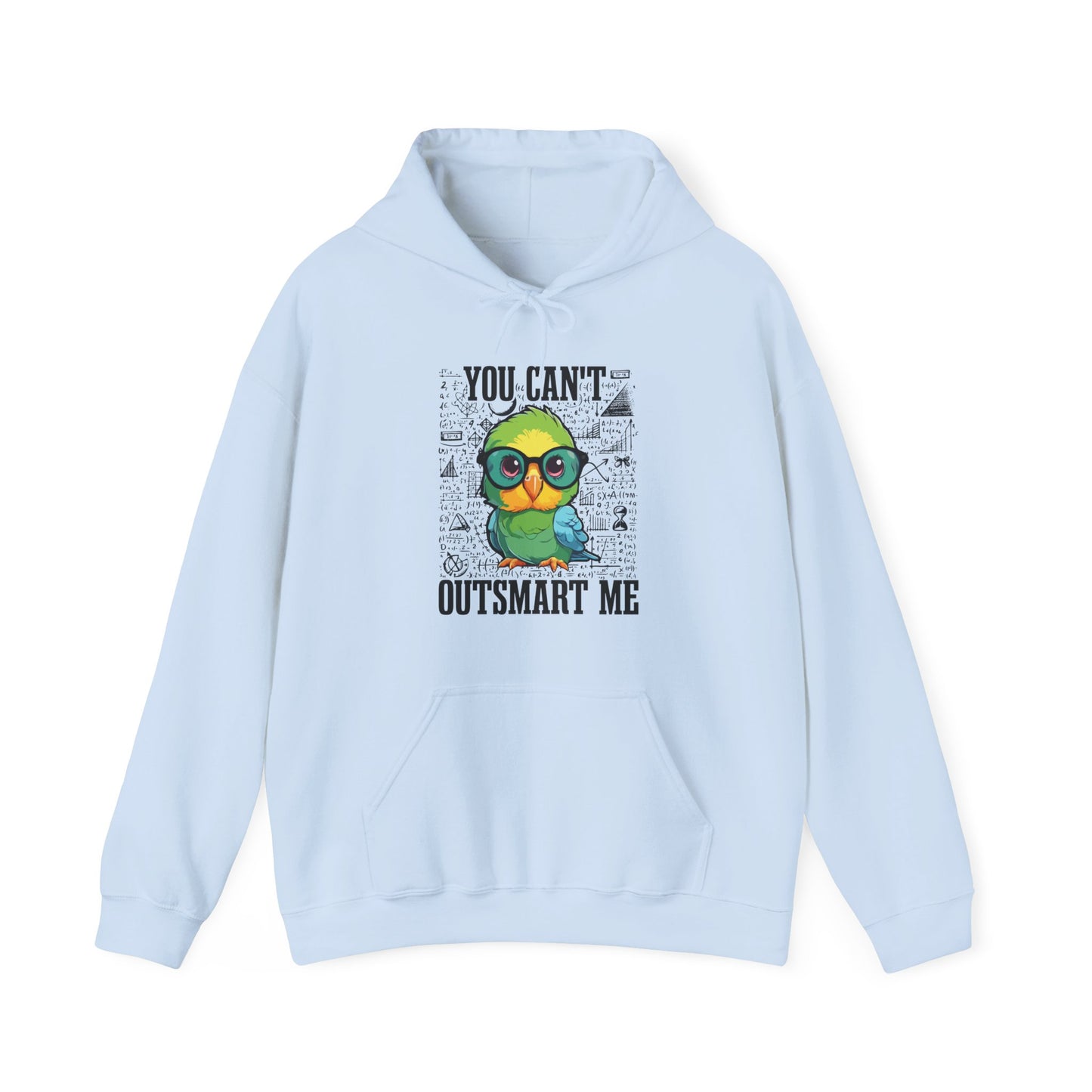 “You Can’t Outsmart Me” Parrot Hoodie – Funny Smart Bird Lover Gift, Intelligent Parrot Apparel, Unique Pet Bird Hoodie