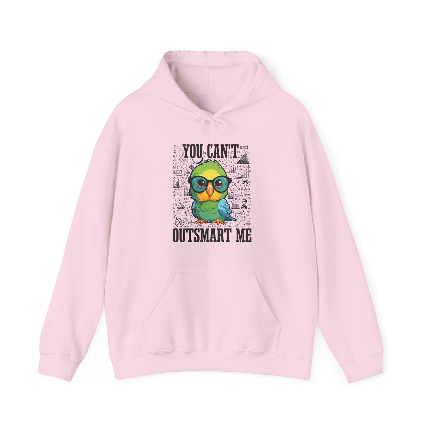 “You Can’t Outsmart Me” Parrot Hoodie – Funny Smart Bird Lover Gift, Intelligent Parrot Apparel, Unique Pet Bird Hoodie